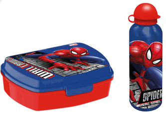 Dárkový set Marvel|Spiderman: Lezec na zdi (objem láhve 500 ml|balení 23 x 21 x 7 cm)