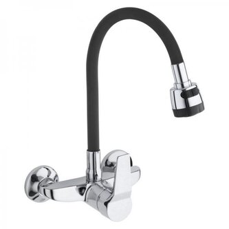 DURAmat Baterie umyvadlová, dřezová, EMAS 50486, nástěnná, černá