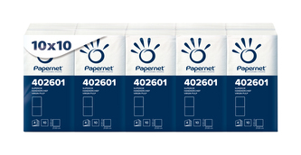 Kapesníčky papírové Superior, 4 vr., 10 x 10 ks, bílé