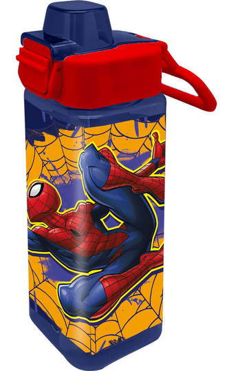 Plastová láhev na pití s pítkem Marvel|Spiderman: Pavučina a Spiderman (objem 500 ml)