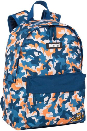 Batoh Fortnite: Blue Camo (objem 18 litrů|31 x 41 x 14 cm) modrá tkanina
