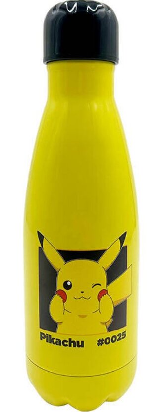 Nerezová láhev na pití Pokémon: Mrkající Pikachu (objem 500 ml)