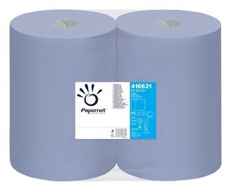 Utěrky papírové průmyslové Special, 1000 útržků, 36 cm x 37,3 cm, 360 m, 2 vr., modré, 2 ks