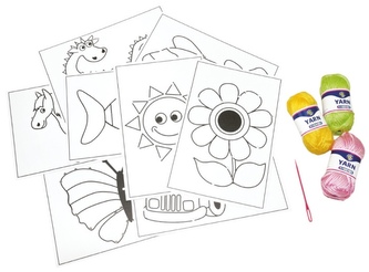 Vyšívací set s kartami , 8 motivů