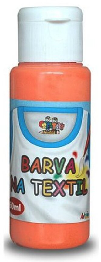 Barva na textil 60 ml- oranžová