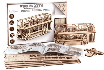 3D mechanické puzzle -Londýnský autobus, 216 dílů