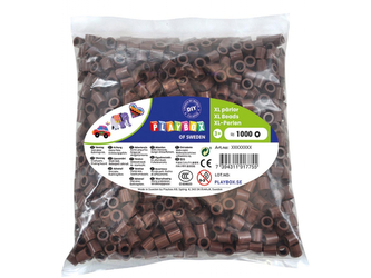 Korálky zažehlovací velké- maxi XL 1000 ks - Hnědé Korálky zažehlovací velké- maxi XL 1000 ks - Hnědé