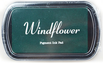 Polštářek pro razítkování na papír - Zelená tmavá