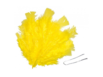 Peří žluté 48ks