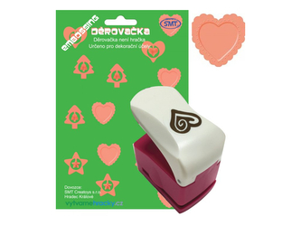 Děrovačka embosované 45 mm - srdce