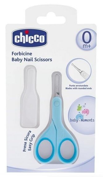 Nożyczki niemowlęce niebieskie