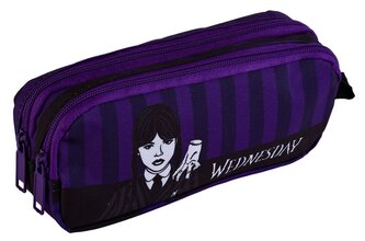 Školní penál na psací potřeby Netflix|Wednesday: Addamsová a Věc (21 x 9 x 6 cm)