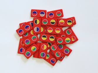 Domino- červený kámen, grafika 5
