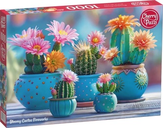 Puzzle 1000d. Cherry Pazzi, Kvetoucí kaktusový ohňostroj