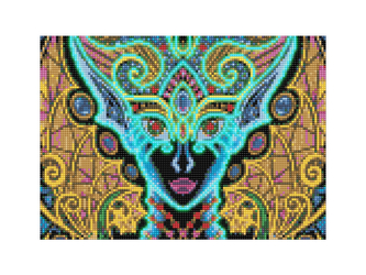 5D Diamantový obrázek svítící ve tmě - Dáma 30x40cm