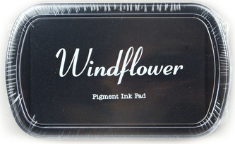 Polštářek pro razítkování na papír - Černá