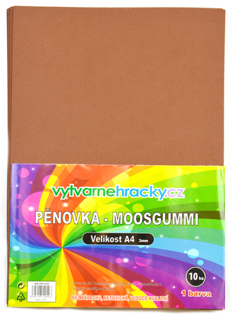 Pěnovka- hnědá, 10 ks, A4 - cca 2 mm