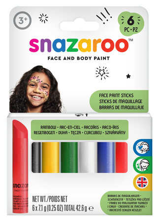 Snazaroo tyčinky na obličej 6 ks