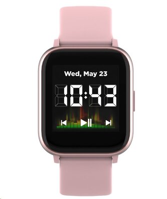CANYON smart hodinky SALT SW-78 PINK, 1,4" IPS displej, multi-sport, 512MB music player, IP68, Android/iOS