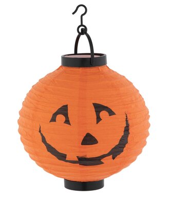 Halloweenský papírový lampion s LED žárovičkou