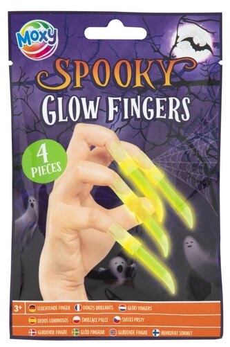 Halloweenské svítící nehty, 4 ks Halloweenské svítící nehty, 4 ks