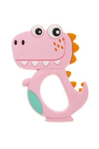 5086 GRYZAK DINO SILIKONOWY RÓŻOWY BOC0508