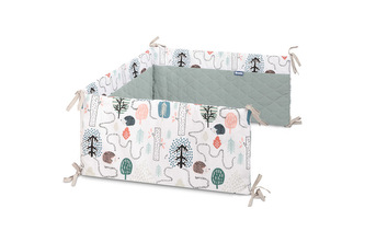 OCHRANIACZ DO ŁÓŻECZKA MUŚLIN JEŻE SZMARAGDOWY