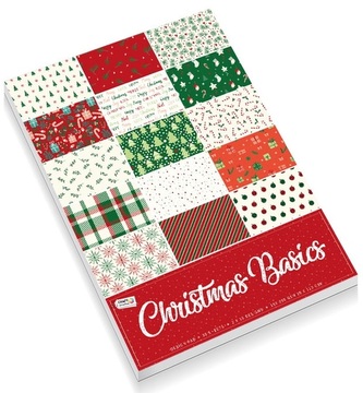 Barevný papír s vánočním motivem A4, 30 listů 230/120 GSM Barevný papír s vánočním motivem A4, 30 listů 230/120 GSM