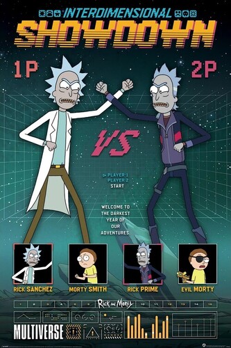 Plakát, Obraz - Rick and Morty - Showdown, 61 × 91.5 cm