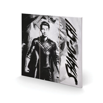 Dřevěný obraz Shang Chi and the Legend of the Ten Rings - Zen Painting, 30 × 30 cm