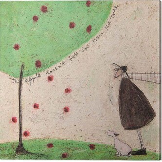 Obraz na plátně Sam Toft - The Apple Doesn‘t Fall From the Tree, 2 - 40×40 cm