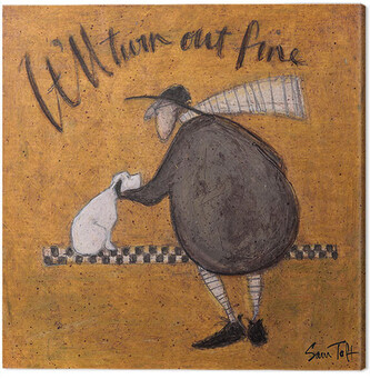 Obraz na plátně Sam Toft - It'll Turn Out fine, 2 cm - 30×30 cm