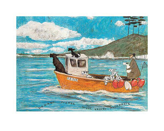 Umělecký tisk Sam Toft - Dogger, Fisher, Light Vessel Automatic, 50 × 40 cm