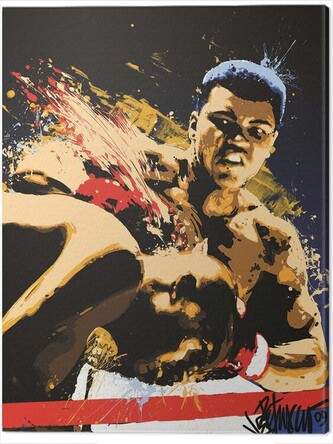 Obraz na plátně Muhammad Ali - Stung, 2 - 60×80 cm