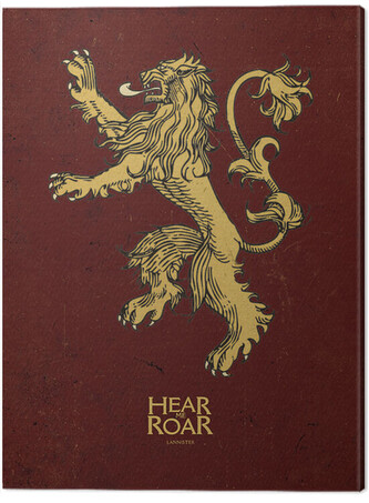 Obraz na plátně Game of Thrones - Lannister, 2 - 30×40 cm
