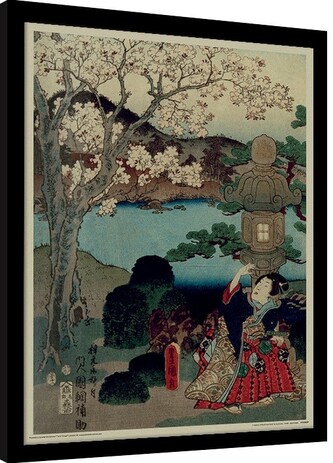 Obraz na zeď - Kunisada - History of the Prince Genji, Blossom, 34.3 × 44.5 cm
