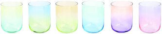 Sada šesti duhových skleniček Rainbow