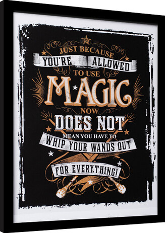 Obraz na zeď - Harry Potter - Allowed Magic, 34.5 × 44.3 cm