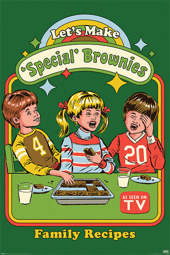 Plakát, Obraz - Steven Rhodes - Let's Make Special Brownies, 61 × 91.5 cm