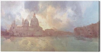 Obraz na plátně Malcolm Sanders - The Grand Canal, 2 - 60×30 cm