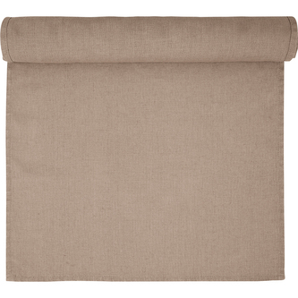 Lněný běhoun hnědý 140x45