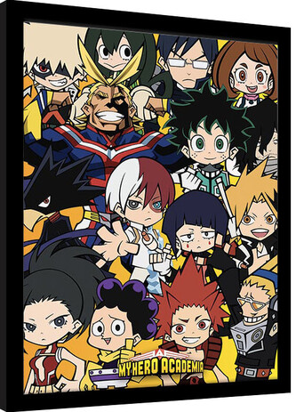 Obraz na zeď - My Hero Academia - Chibi Characters, 34.3 × 44.5 cm