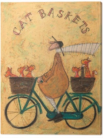 Obraz na plátně Sam Toft - Cat Baskets, 2 cm - 60×80 cm