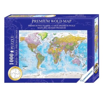 Puzzle World Map, 1000 ks