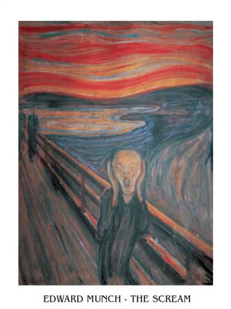 Umělecký tisk Edvard Munch - Výkřik, 50 × 70 cm