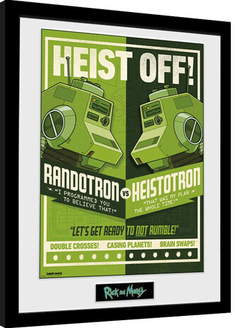 Obraz na zeď - Rick and Morty - Robot Battle, 34 × 44.2 cm