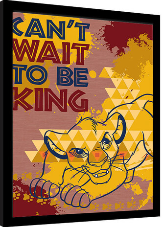Obraz na zeď - Lví Král - Can't Wait to be King, 34.3 × 44.5 cm