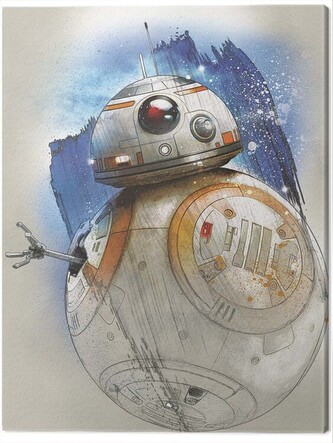 Obraz na plátně Star Wars The Last Jedi - BB - 8 Brushstroke, 2 - 60×80 cm