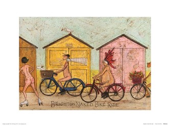 Umělecký tisk Sam Toft - Brighton Naked Bike Ride, 40 × 30 cm