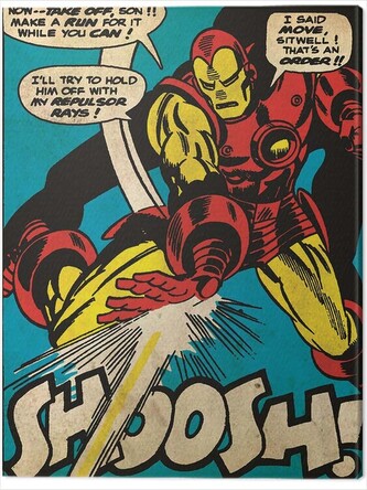 Obraz na plátně Iron Man - Shoosh, 2 - 60×80 cm
